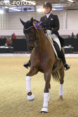 Fiderdance made a brilliant debut in his first Intermediaire II class